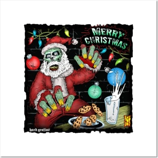 Santa Zombie wants Brains by Grafixs© / Miguel Heredia Posters and Art